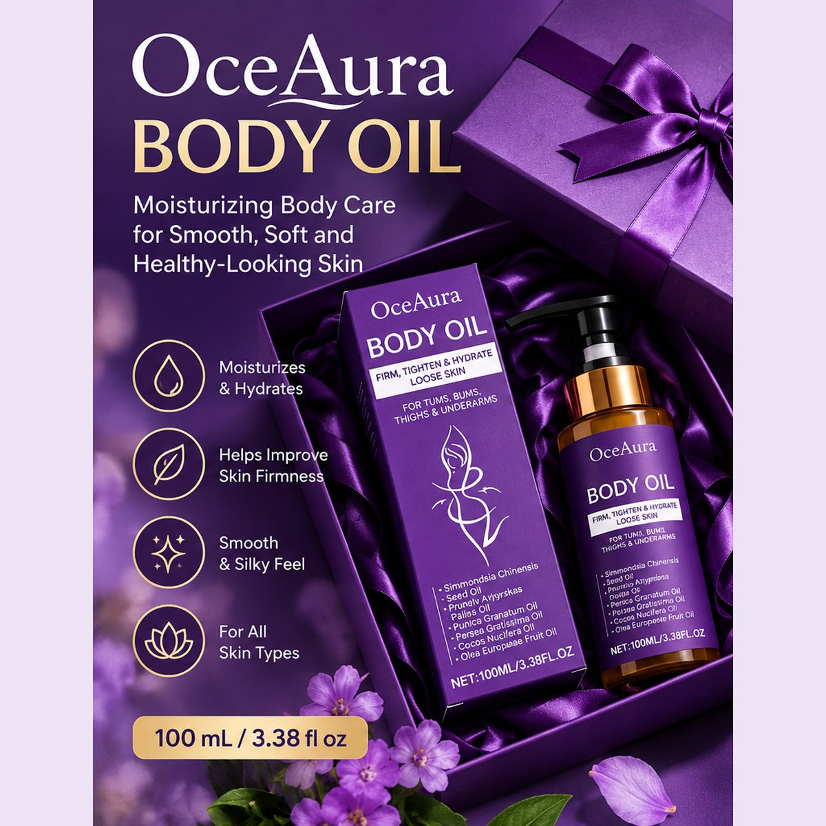 OceAura Body Oil – Moisturizing Body Care 100 mL