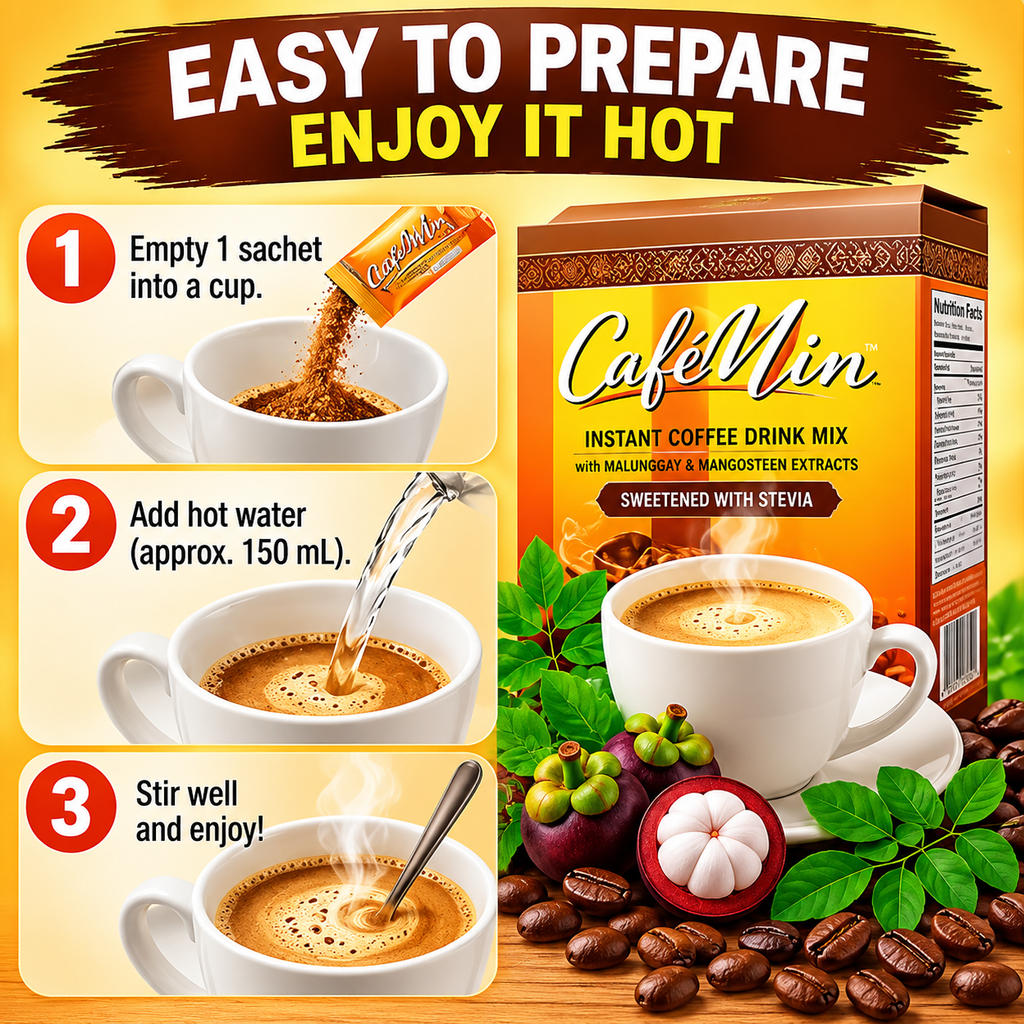 CafeMin Instant Coffee Drink Mix - 10 Sachets
