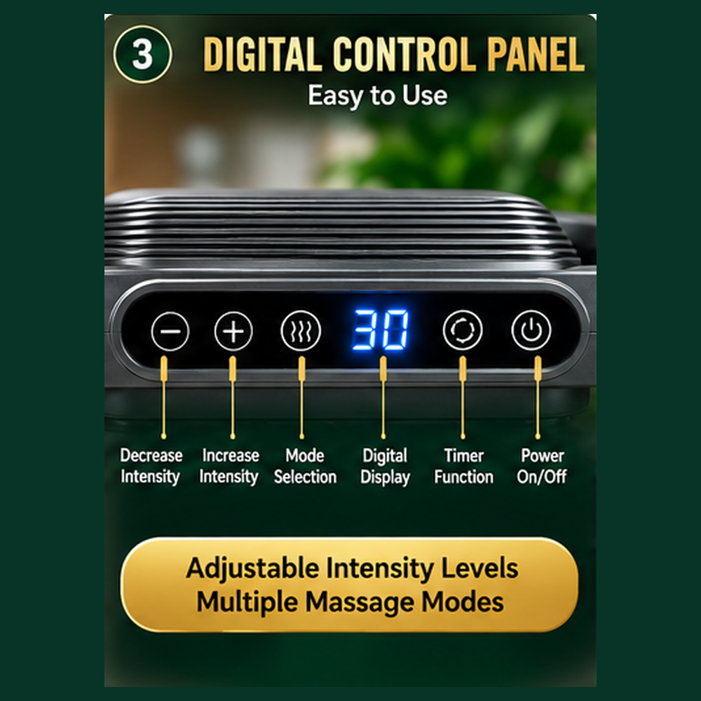 16-Head Rechargeable Massager - Adjustable Modes